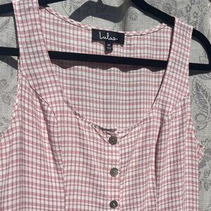 Lulus Gingham Pattern Dress